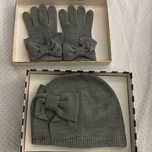 Kate Spade Beanie & Gloves/Mittens Set — BRAND NEW